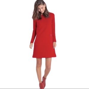 GAP Women’s A line long sleeve Red dress